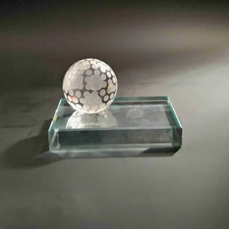 Skleněná trofej OW 19 s míčkem - Golf