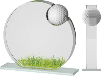 Akrylátová trofej ACTWG0201M3 | Golf Výška cm: 17.5, Šířka cm: 14.5