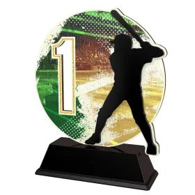 Dřevěná trofej PWT001M01 | Baseball Výška cm: 16, Barva: zlato