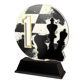 Dřevěná trofej PWT001M11 | Šachy Výška cm: 17, Barva: bronz