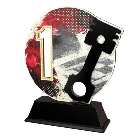 Dřevěná trofej PWT001M17 | Motorsport Výška cm: 15, Barva: zlato