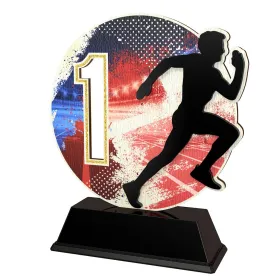 Dřevěná trofej PWT001M23 | Běh Výška cm: 17, Barva: bronz