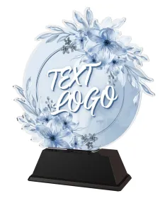 Akrylátová trofej FA200M39 | Zima Výška cm: 16, Šířka cm: 13