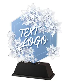 Akrylátová trofej FA200M40 | Zima Výška cm: 16, Šířka cm: 13