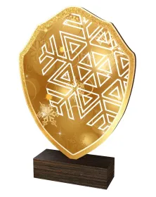 Dřevěná plaketa TFRW305 | Zima Výška cm: 14,5