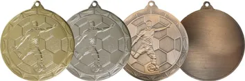 Medaile MDS0004 | Fotbal Barva: stříbro, Stuha: ST19