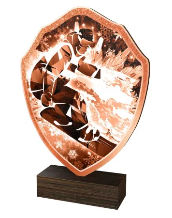 Dřevěná plaketa TFRW260 | Snowboard Výška cm: 20