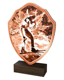 Dřevěná plaketa TFRW264 | Běžky Výška cm: 10,5