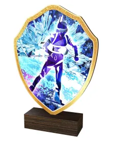 Dřevěná plaketa TFRW265 | Biatlon Výška cm: 13,5