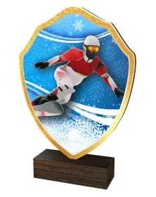 Dřevěná plaketa TFRW285 | Snowboard Výška cm: 16