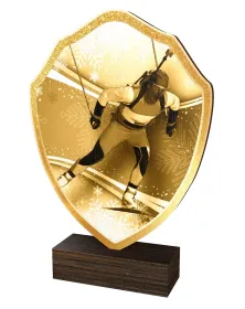 Dřevěná plaketa TFRW294 | Biatlon Výška cm: 22