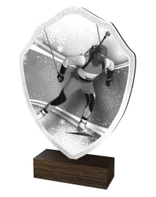 Dřevěná plaketa TFRW295 | Biatlon Výška cm: 18