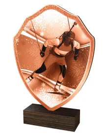 Dřevěná plaketa TFRW296 | Biatlon Výška cm: 18