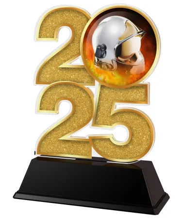 Akrylátová trofej C2025M01 | Hasiči Výška cm: 8.5, Šířka cm: 5, zlato