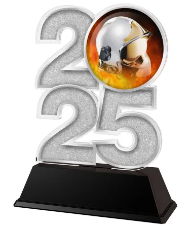 Akrylátová trofej C2025M01 | Hasiči Výška cm: 8.5, Šířka cm: 5, zlato