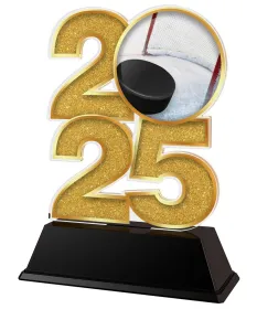 Akrylátová trofej C2025M07 | Hokej Výška cm: 17,5, Šířka cm: 12,5, stříbro