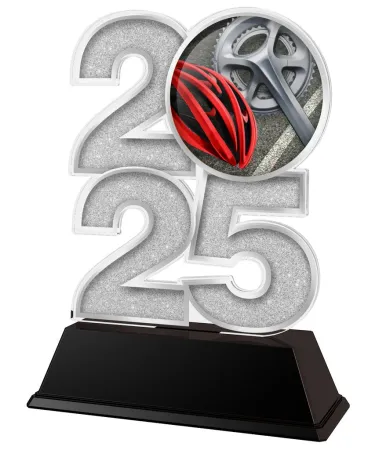 Akrylátová trofej C2025M16 | Cyklistika Výška cm: 8.5, Šířka cm: 5, bronz