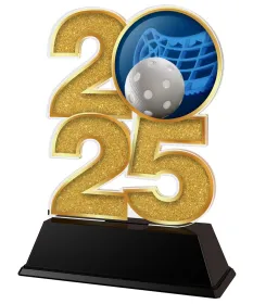 Akrylátová trofej C2025M20 | Florbal Výška cm: 8.5, Šířka cm: 5, bronz