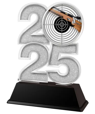Akrylátová trofej C2025M21 | Střelba Výška cm: 17,5, Šířka cm: 12,5, zlato