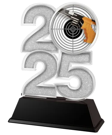 Akrylátová trofej C2025M22 | Střelba Výška cm: 15, Šířka cm: 10, stříbro