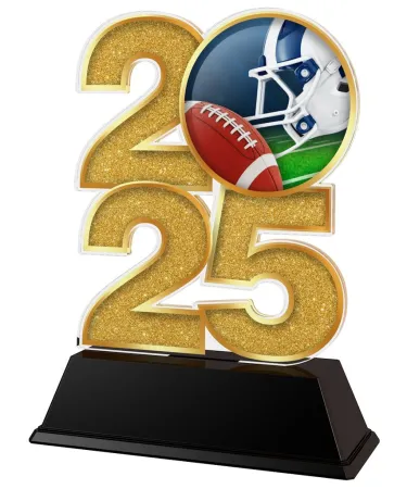 Akrylátová trofej C2025M26 | Americký fotbal Výška cm: 12, Šířka cm: 7.5, bronz