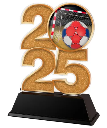 Akrylátová trofej C2025M30 | Házená Výška cm: 12, Šířka cm: 7.5, zlato