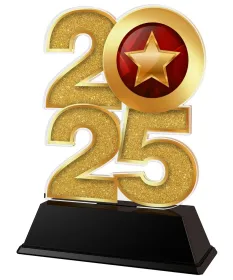 Akrylátová trofej C2025M32 | Universální Výška cm: 8.5, Šířka cm: 5, bronz