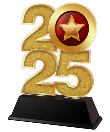 Akrylátová trofej C2025M32 | Universální Výška cm: 15, Šířka cm: 10, zlato