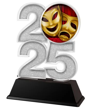 Akrylátová trofej C2025M35 | Divadlo Výška cm: 8.5, Šířka cm: 5, bronz