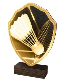Dřevěná plaketa TFRW349 | Badminton Výška cm: 16