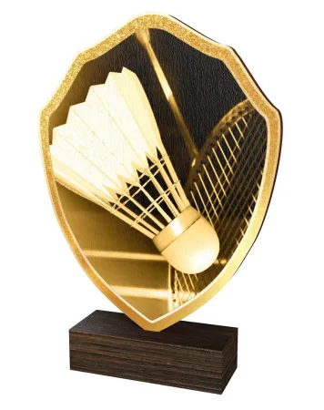 Dřevěná plaketa TFRW349 | Badminton Výška cm: 16