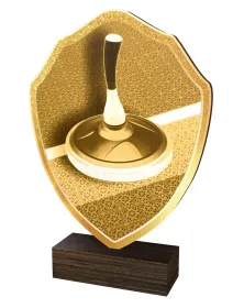 Dřevěná plaketa TFRW361 | Eisstock Výška cm: 10,5