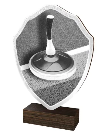 Dřevěná plaketa TFRW362 | Eisstock Výška cm: 22