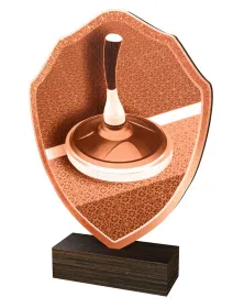 Dřevěná plaketa TFRW363 | Eisstock Výška cm: 10,5