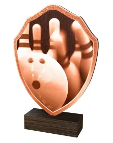 Dřevěná plaketa TFRW383 | Bowling Výška cm: 10,5