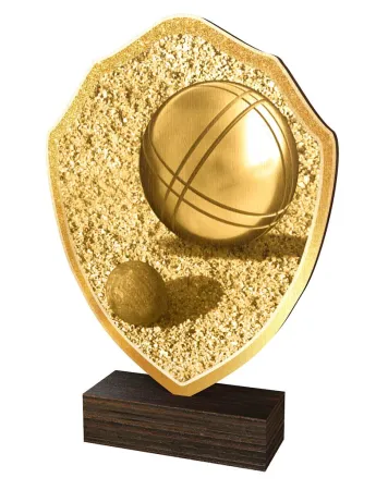 Dřevěná plaketa TFRW389 | Petanque Výška cm: 16