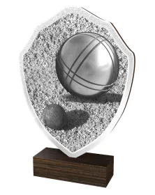 Dřevěná plaketa TFRW390 | Petanque Výška cm: 11,5
