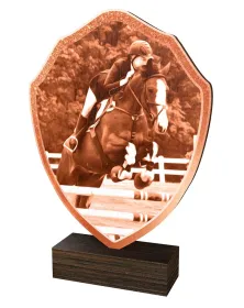 Dřevěná plaketa TFRW399 | Jezdectví Výška cm: 10,5