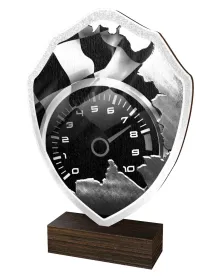 Dřevěná plaketa TFRW410 | Motorsport Výška cm: 14,5