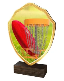 Dřevěná plaketa TFRW416 | Discgolf Výška cm: 13,5