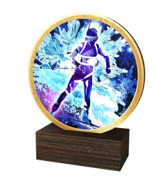 Dřevěná plaketa TFRW765 | Biatlon Výška cm: 9,5