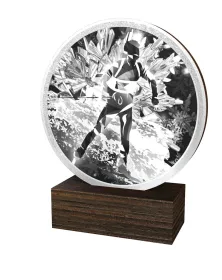 Dřevěná plaketa TFRW767 | Biatlon Výška cm: 9,5