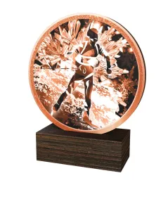 Dřevěná plaketa TFRW768 | Biatlon Výška cm: 12,5