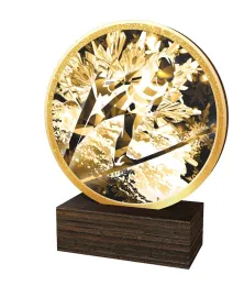 Dřevěná plaketa TFRW770 | Skoky na lyžích Výška cm: 12,5