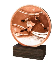 Dřevěná plaketa TFRW788 | Snowboard Výška cm: 9,5