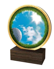 Dřevěná plaketa TFRW832 | Golf Výška cm: 13,5