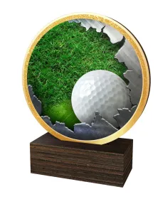 Dřevěná plaketa TFRW840 | Golf Výška cm: 12,5