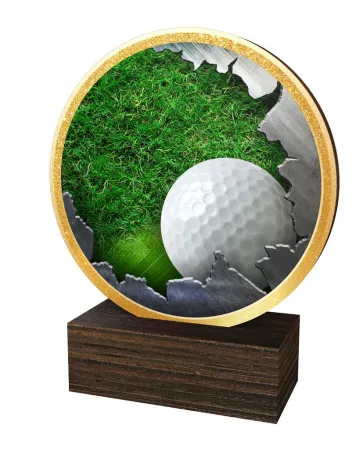 Dřevěná plaketa TFRW840 | Golf Výška cm: 12,5