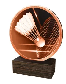 Dřevěná plaketa TFRW851 | Badminton Výška cm: 12,5