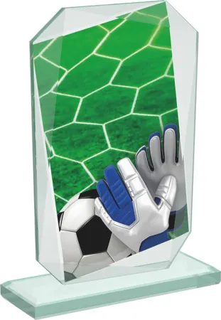 Skleněná trofej CRTF20003M4 | Fotbal Výška cm: 19,5